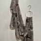 Crinkle Chiffon Hijab: Leopard & Lace