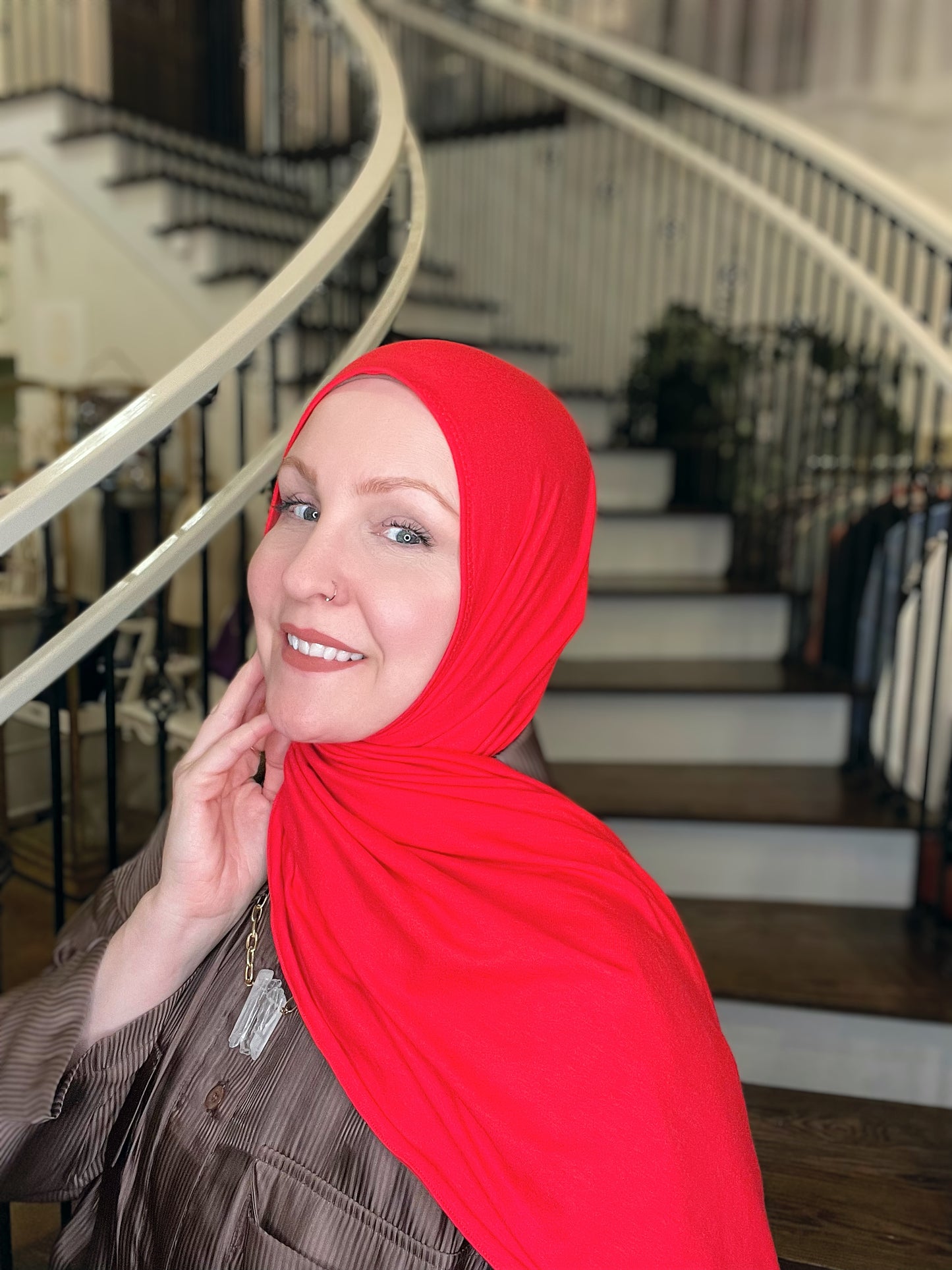 Jersey Hijab: Scarlet Red
