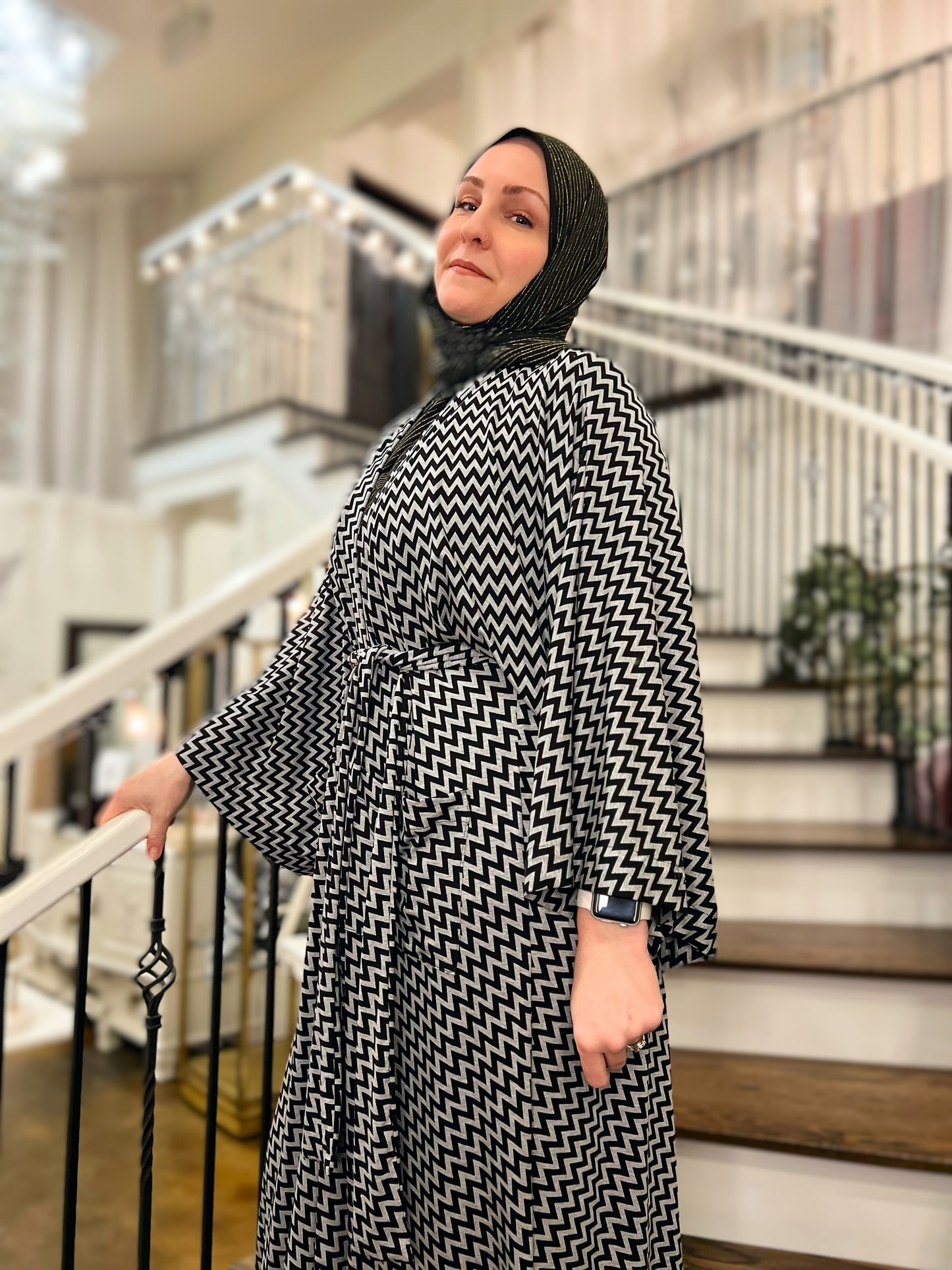 Signature MC Kimono: Statement Chevron
