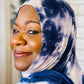 Tie Dye Jersey Hijab: Stormy Skies