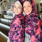 Printed Jersey Hijab: Purple Ikat