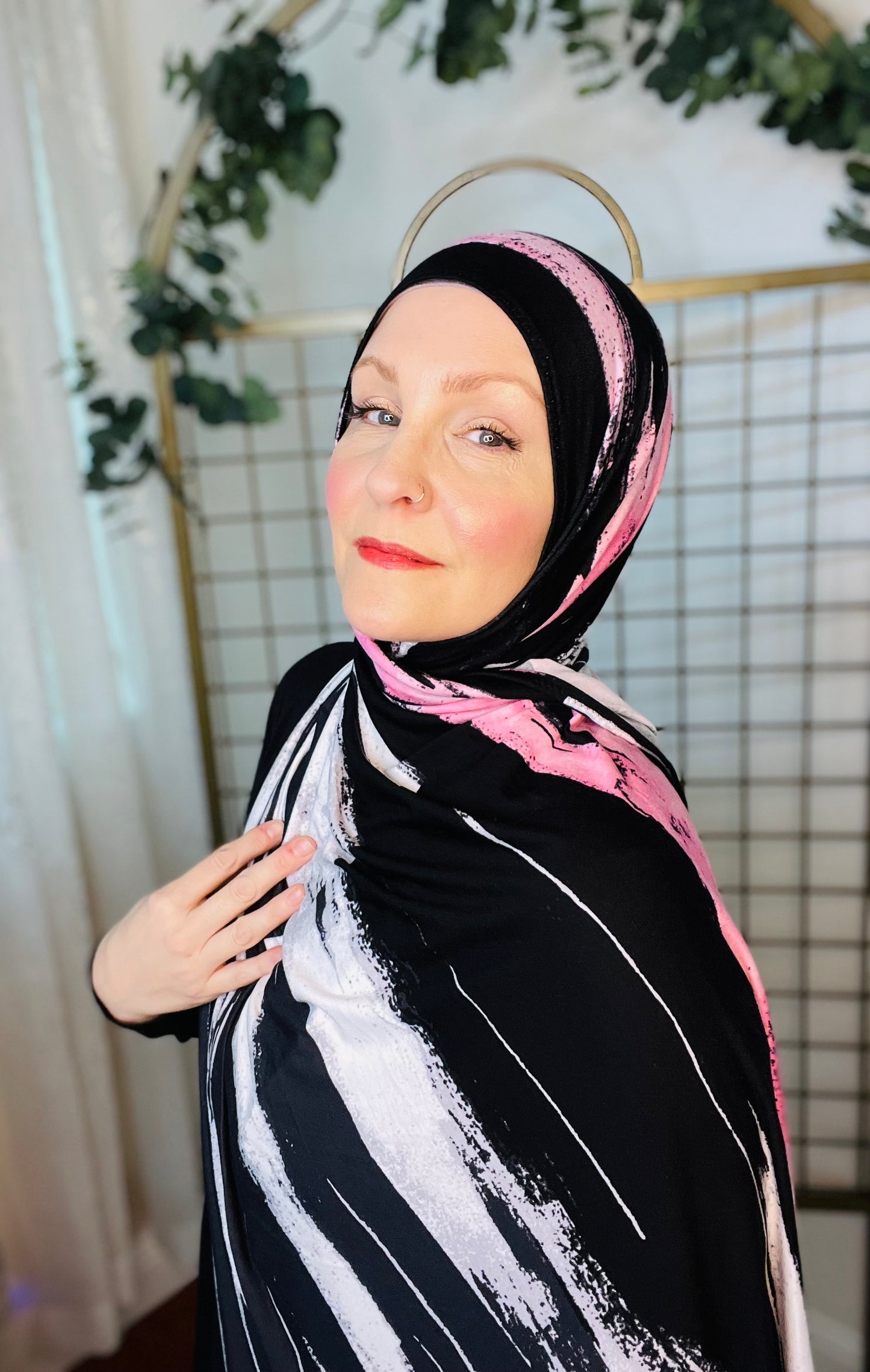 Printed Jersey Hijab: Saved By The Bell