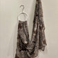 Crinkle Chiffon Hijab: Leopard & Lace