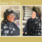 Printed Jersey Hijab: Faded Roses