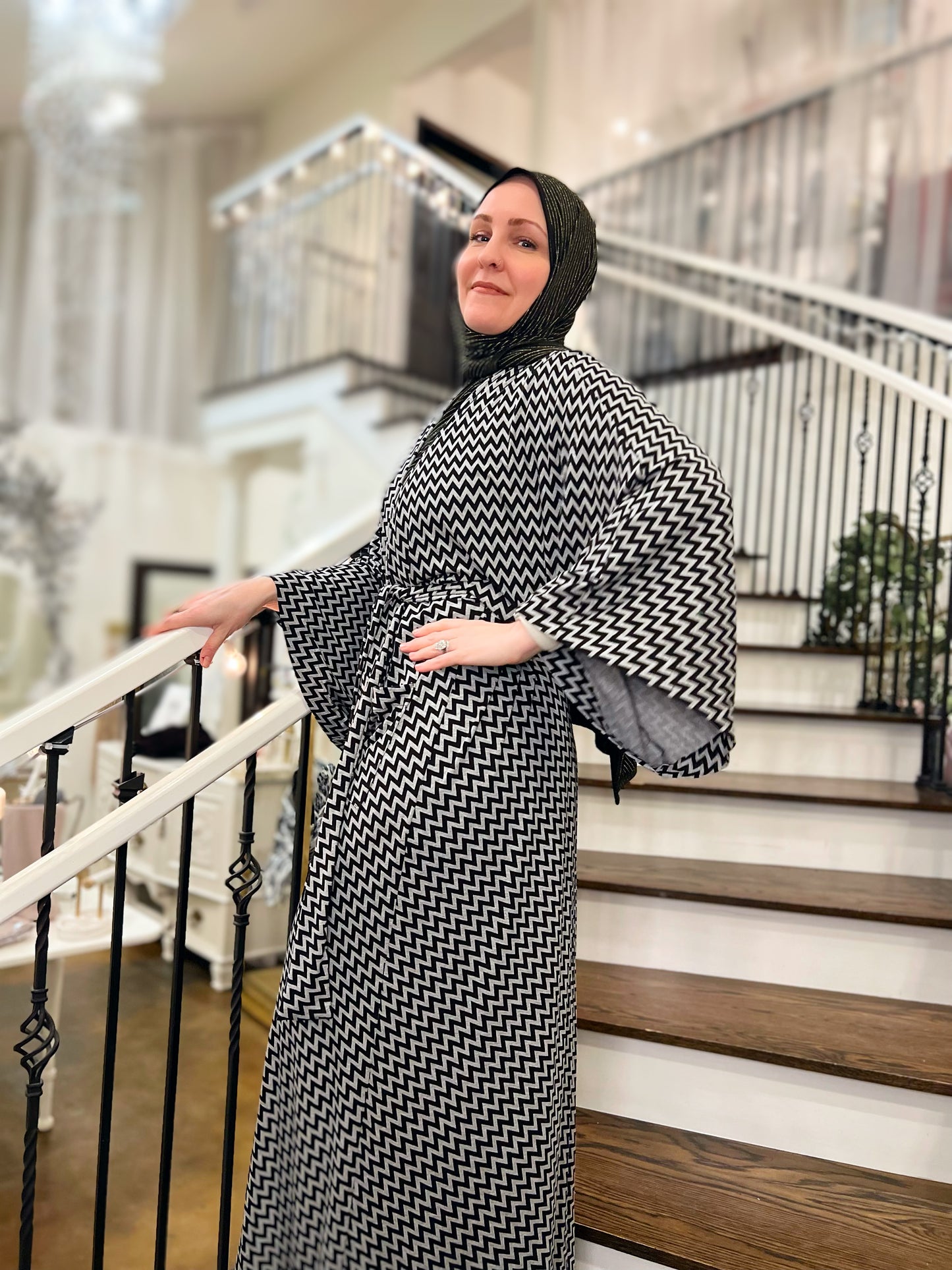 Signature MC Kimono: Statement Chevron