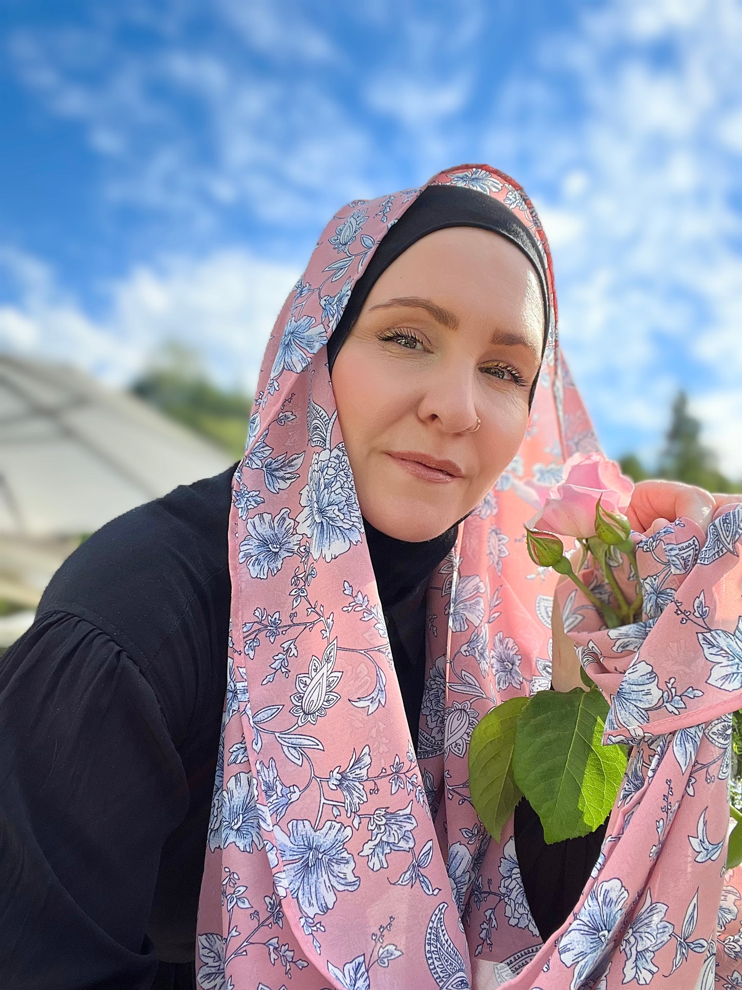 Chiffon Hijab: Summer Bouquet