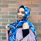 Chiffon Hijab: Blue Camo