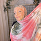 Tie Dye Jersey Hijab: Watermelon Mojito