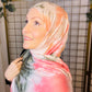 Tie Dye Jersey Hijab: Watermelon Mojito