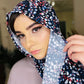 Printed Jersey Hijab: Pebble Waves