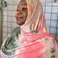 Tie Dye Jersey Hijab: Watermelon Mojito