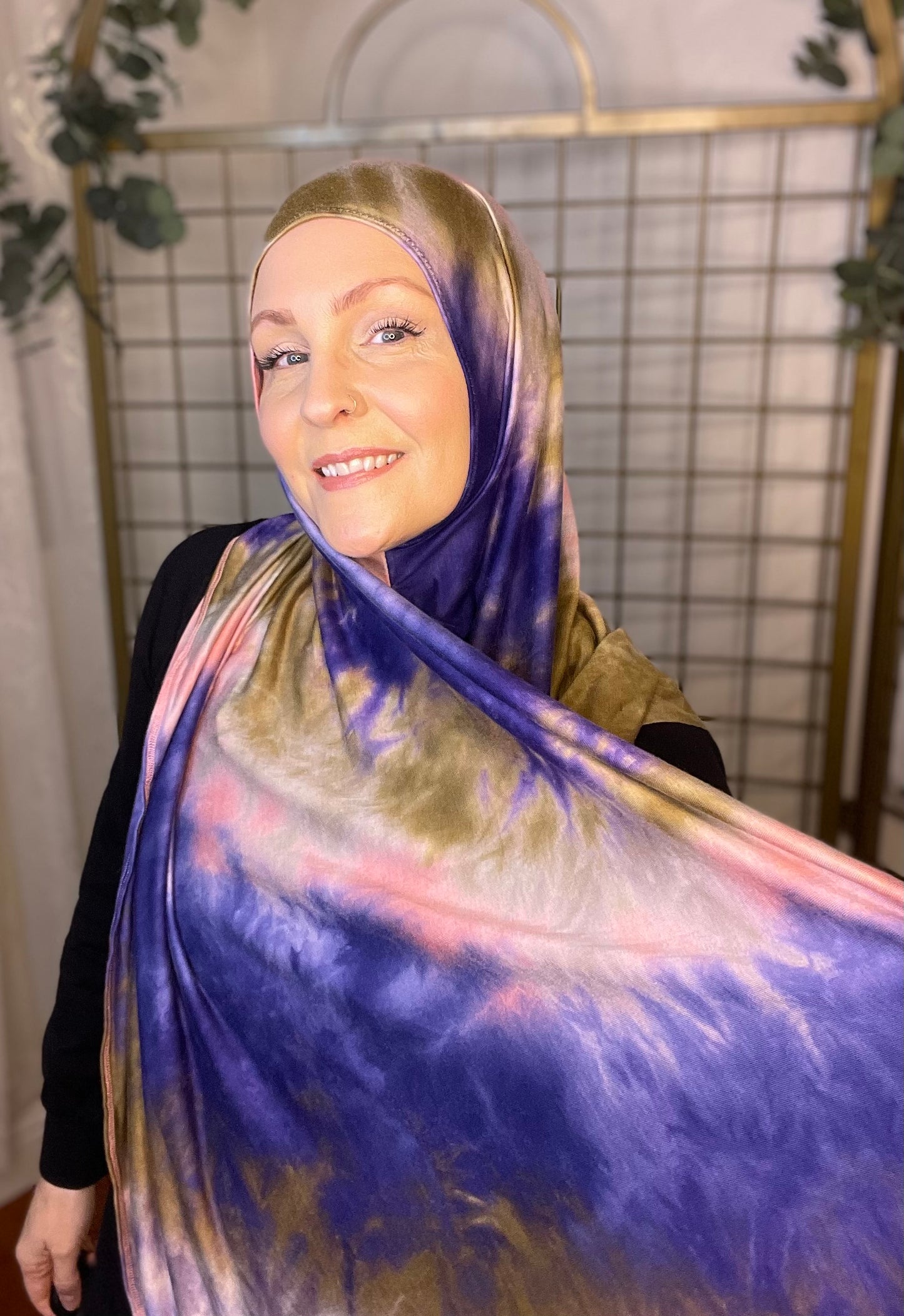 Tie Dye Jersey Hijab: All Along The Watchtower