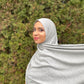 Tissue Jersey Hijab: Heather Grey