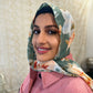 Chiffon Hijab: Sage Roses
