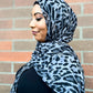 Crinkle Chiffon Hijab: Shadow Leopard