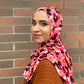 Printed Jersey Hijab: Ruby Red Rachel