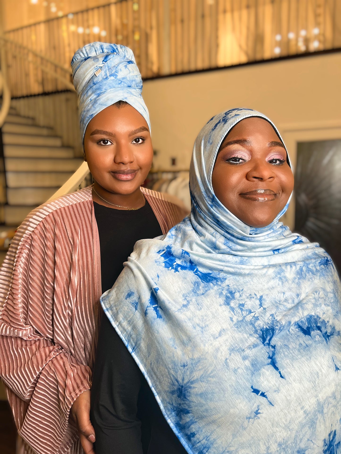 Tie Dye Jersey Hijab: Head in The Clouds