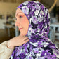 Printed Jersey Hijab: Wild Flowers