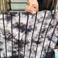 Tie Dye Jersey Hijab: Spicy Black Chai