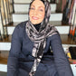Tie Dye Jersey Hijab: Spicy Black Chai