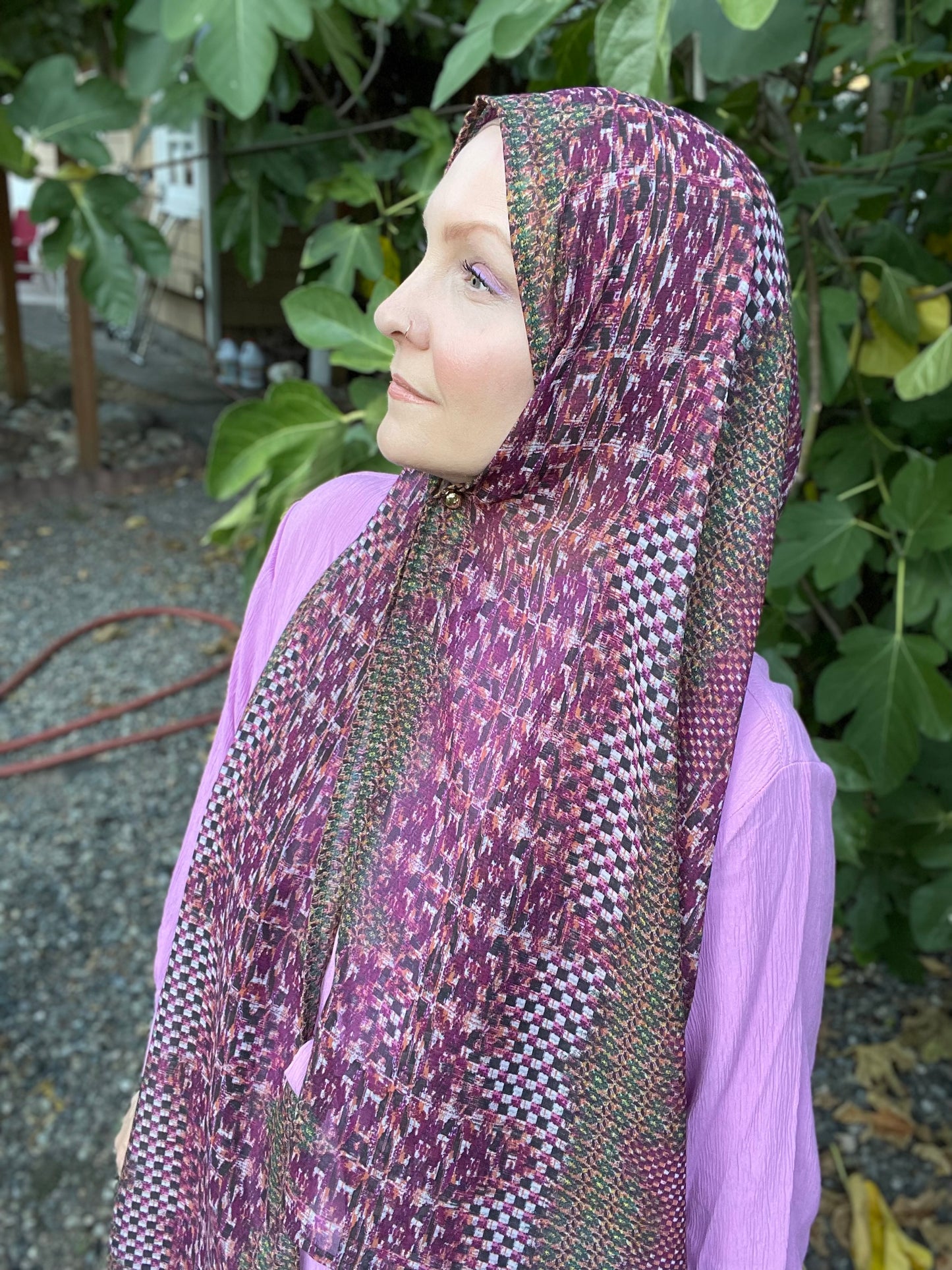 Limited Edition Chiffon Hijab: Fall Labyrinth
