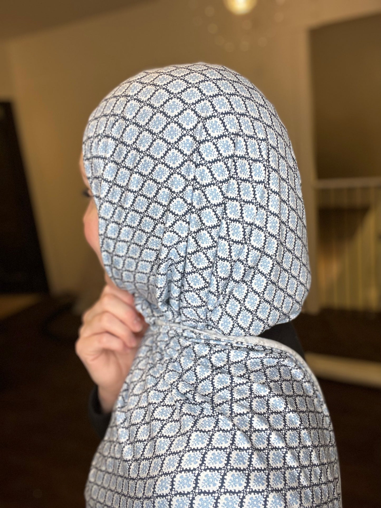 Printed Jersey Hijab: Maghrebi Castle