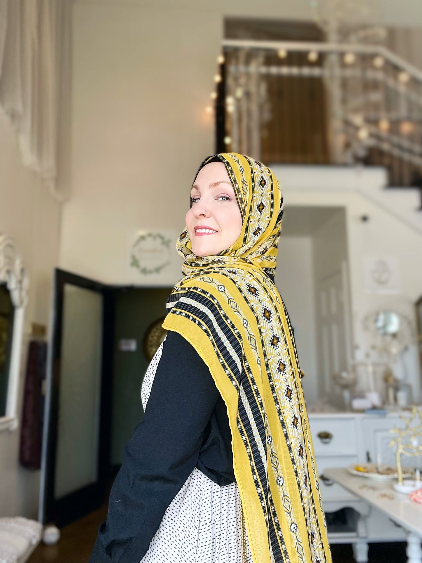 Crepe Chiffon Hijab: Italian Tuscan Harvest