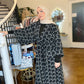 Signature MC Kimono: Geometric Black