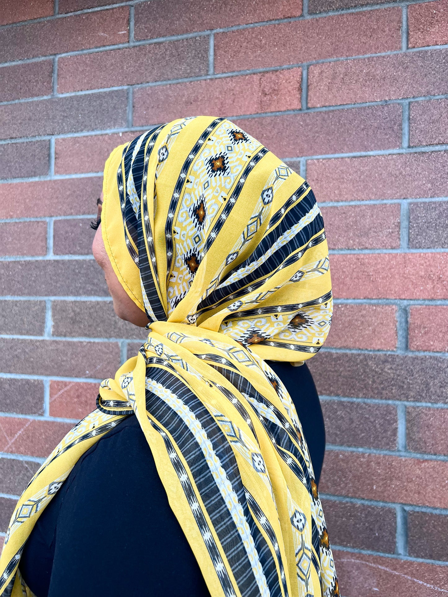 Crepe Chiffon Hijab: Italian Tuscan Harvest