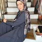 Tie Dye Jersey Hijab: Spicy Black Chai