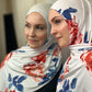 Printed Jersey Hijab: First Roses of Spring