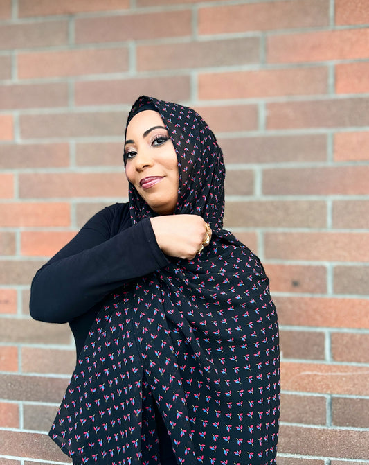 Chiffon Hijab: Dainty Floral