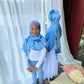 Tie Dye Jersey Hijab: Deep Ocean