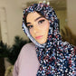 Printed Jersey Hijab: Pebble Waves