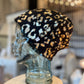 The Zahra Beanie: Gold Metallic Leopard