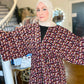 Signature MC Kimono: Geometric Bordeaux