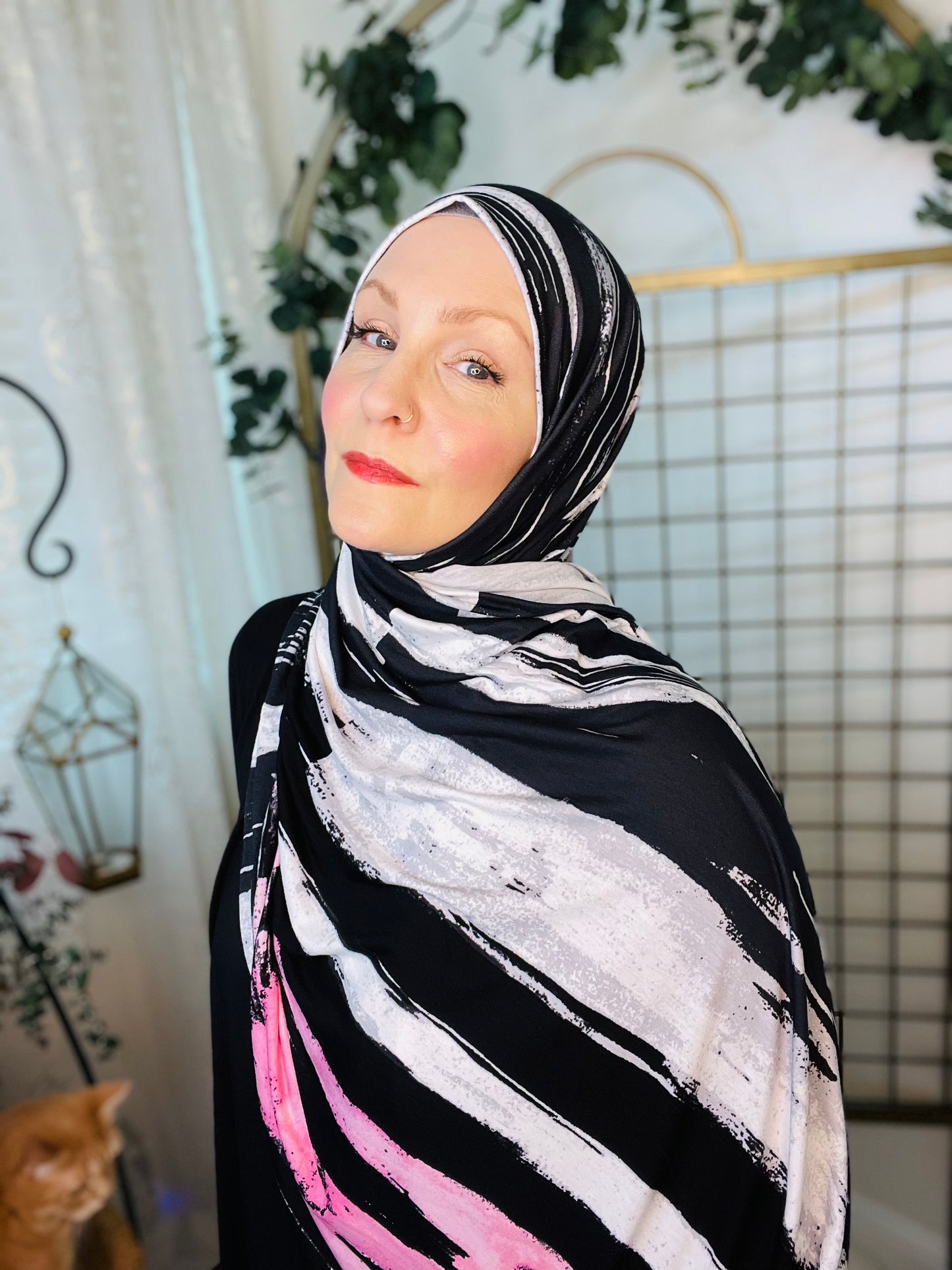 Printed Jersey Hijab: Saved By The Bell