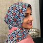 Designer Rayon Chiffon Hijab: Retro Chic