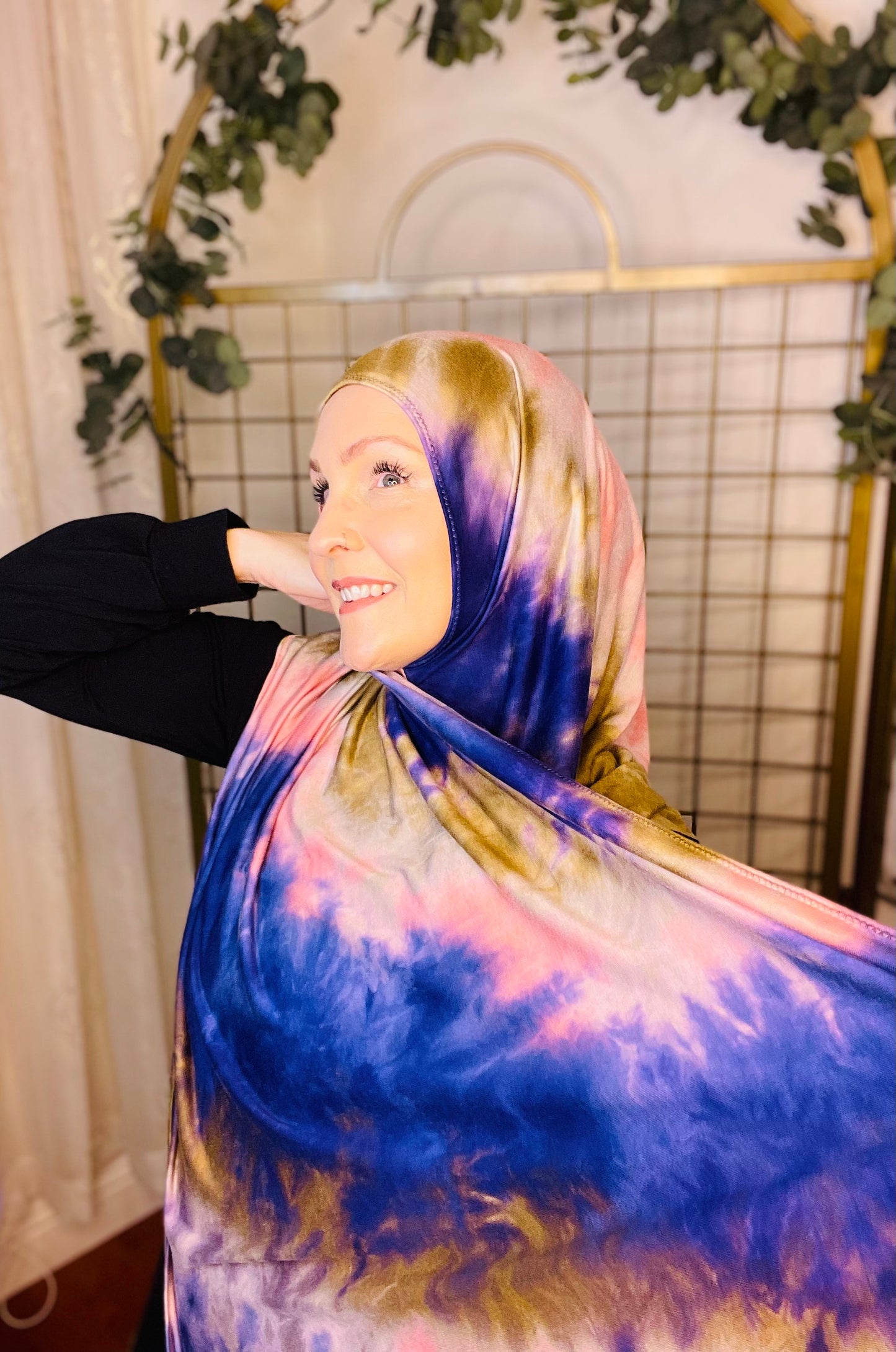Tie Dye Jersey Hijab: All Along The Watchtower