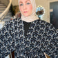 Signature MC Kimono: Geometric Black