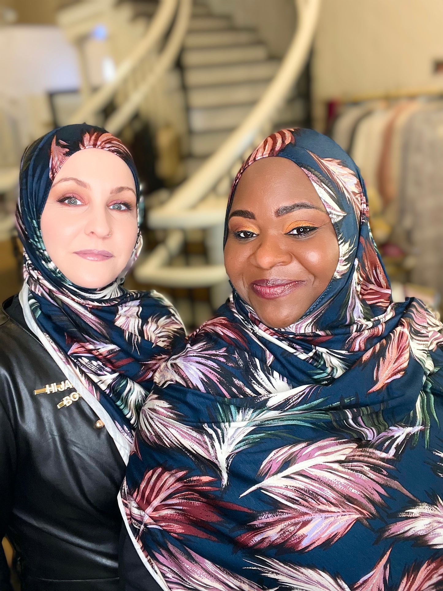 Printed Jersey Hijab: Fair Weather Friends