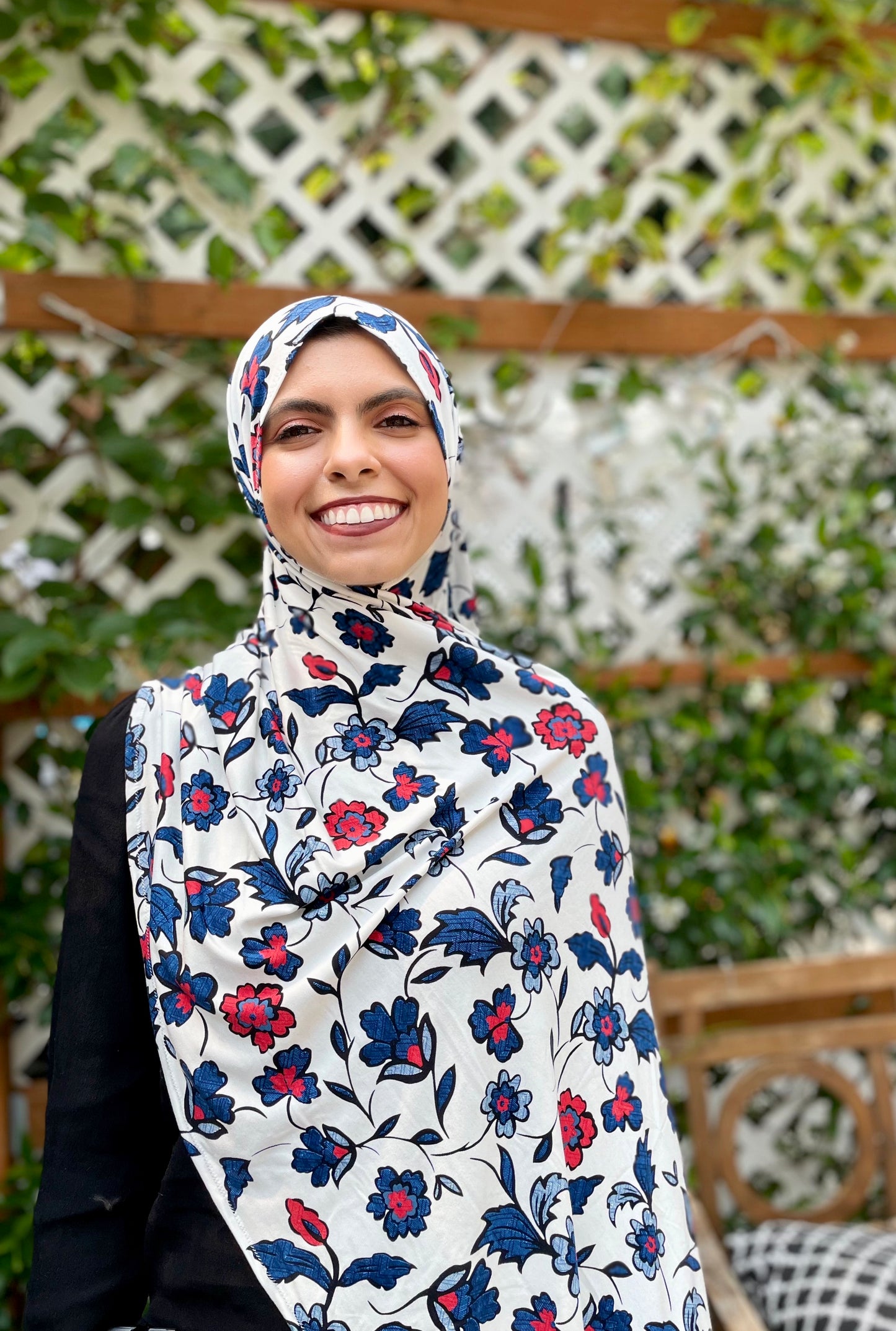 Printed Jersey Hijab: Palestinian Artisan Vibes