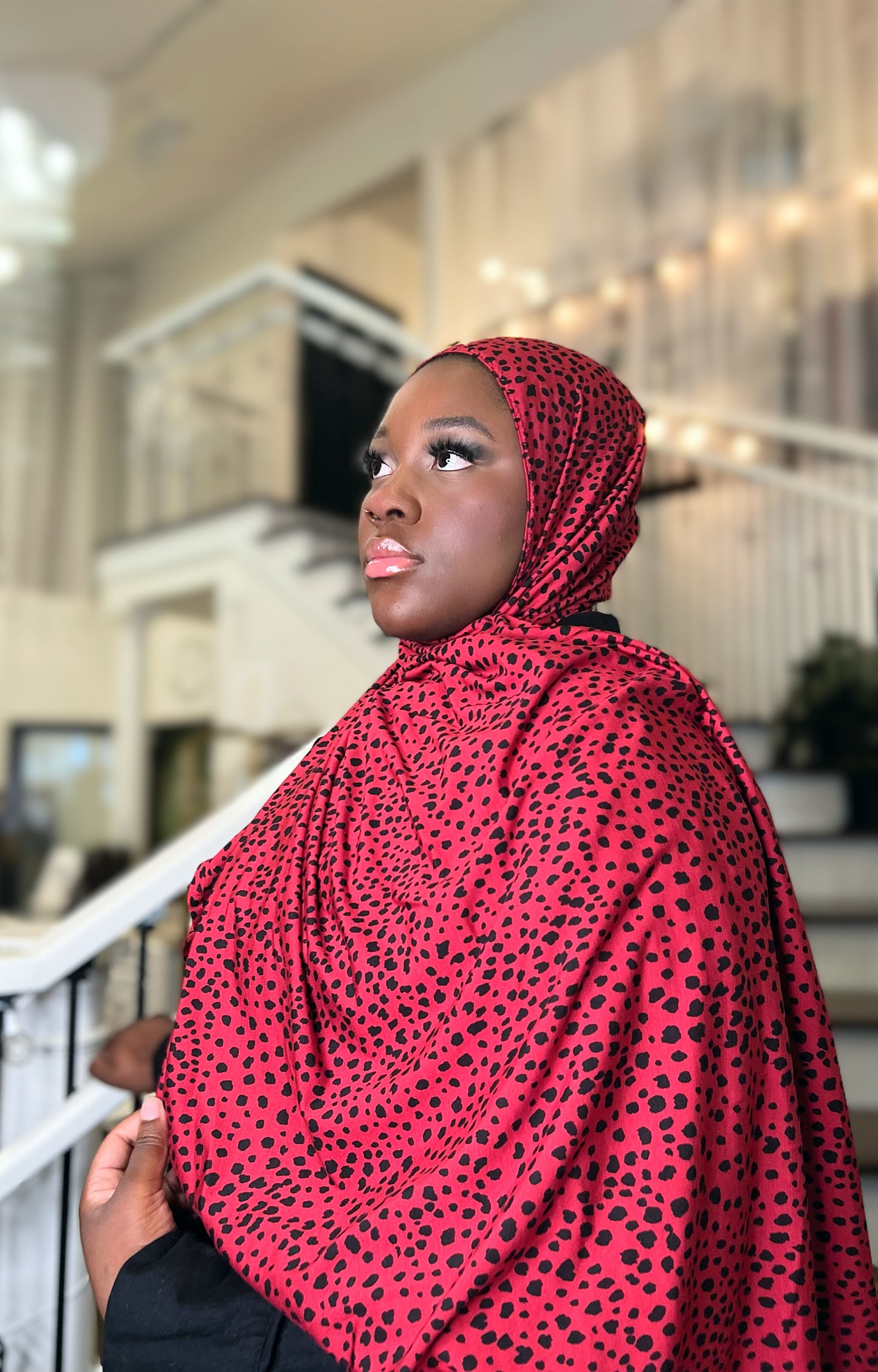 Printed Jersey Hijab: Roja Roaring