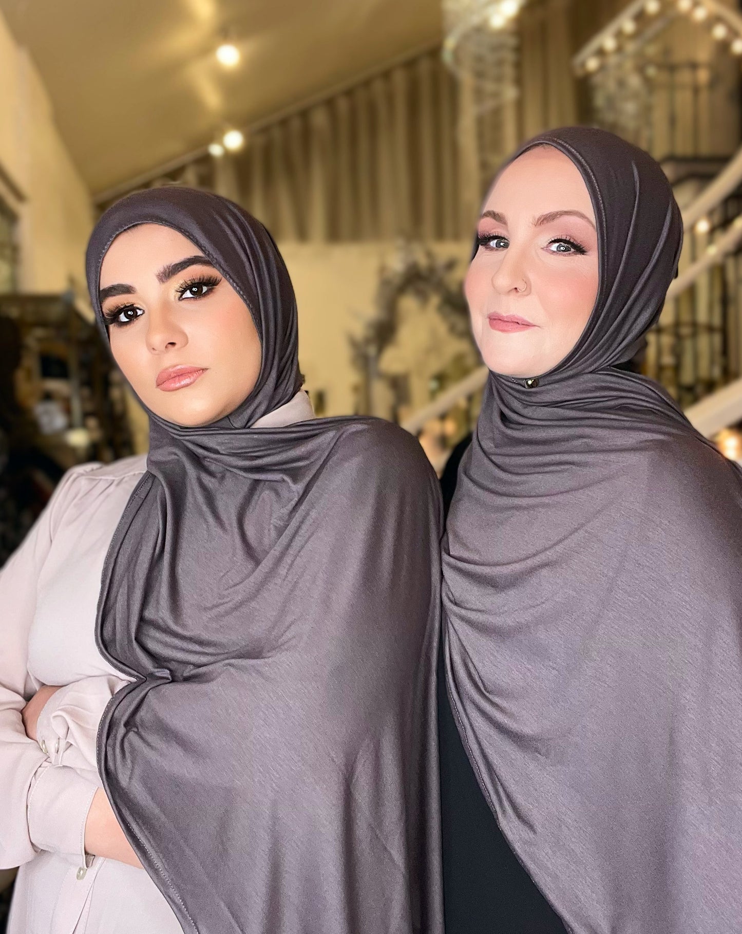 Jersey Hijab: Smoky Taupe