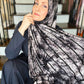 Tie Dye Jersey Hijab: Spicy Black Chai