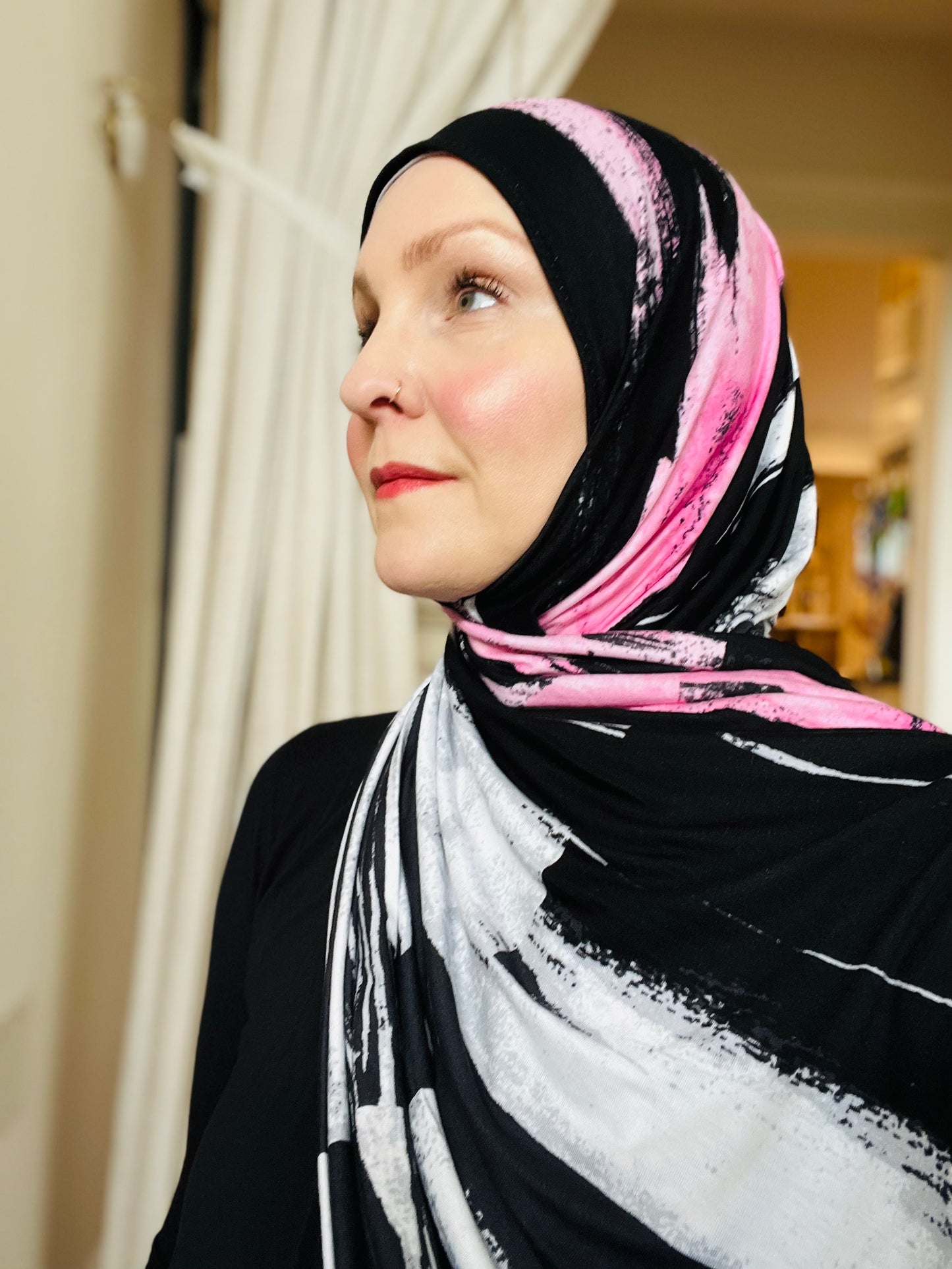 Printed Jersey Hijab: Saved By The Bell