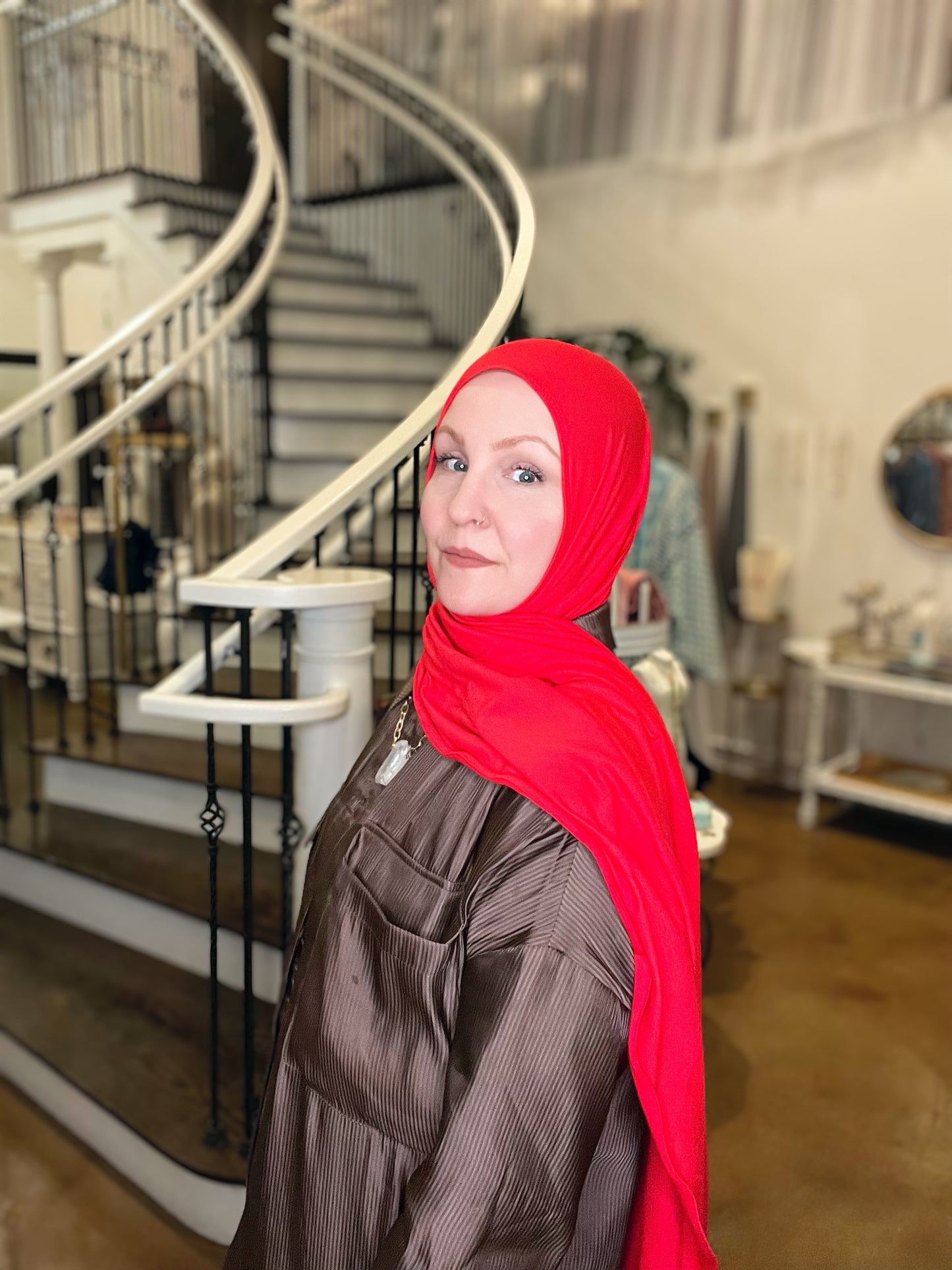Jersey Hijab: Scarlet Red