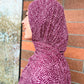 Printed Jersey Hijab: Celebration Burgundy