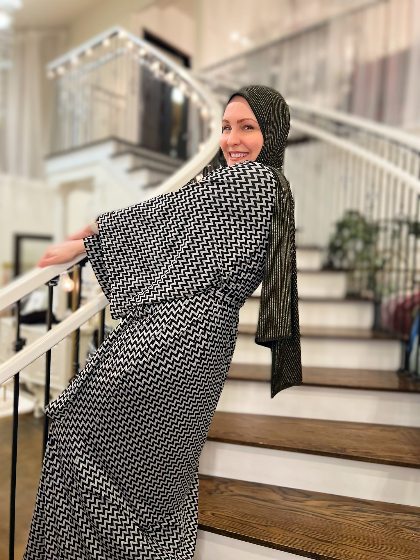 Signature MC Kimono: Statement Chevron