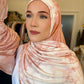 Tie Dye Jersey Hijab: Pale Pink